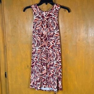 Eight Sixty Floral Tank Knee Length Dress Spring Summer Feminine Preppy Small